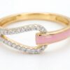 intertwined triple band diamond ring