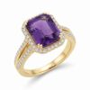 intertwined triple band diamond ring