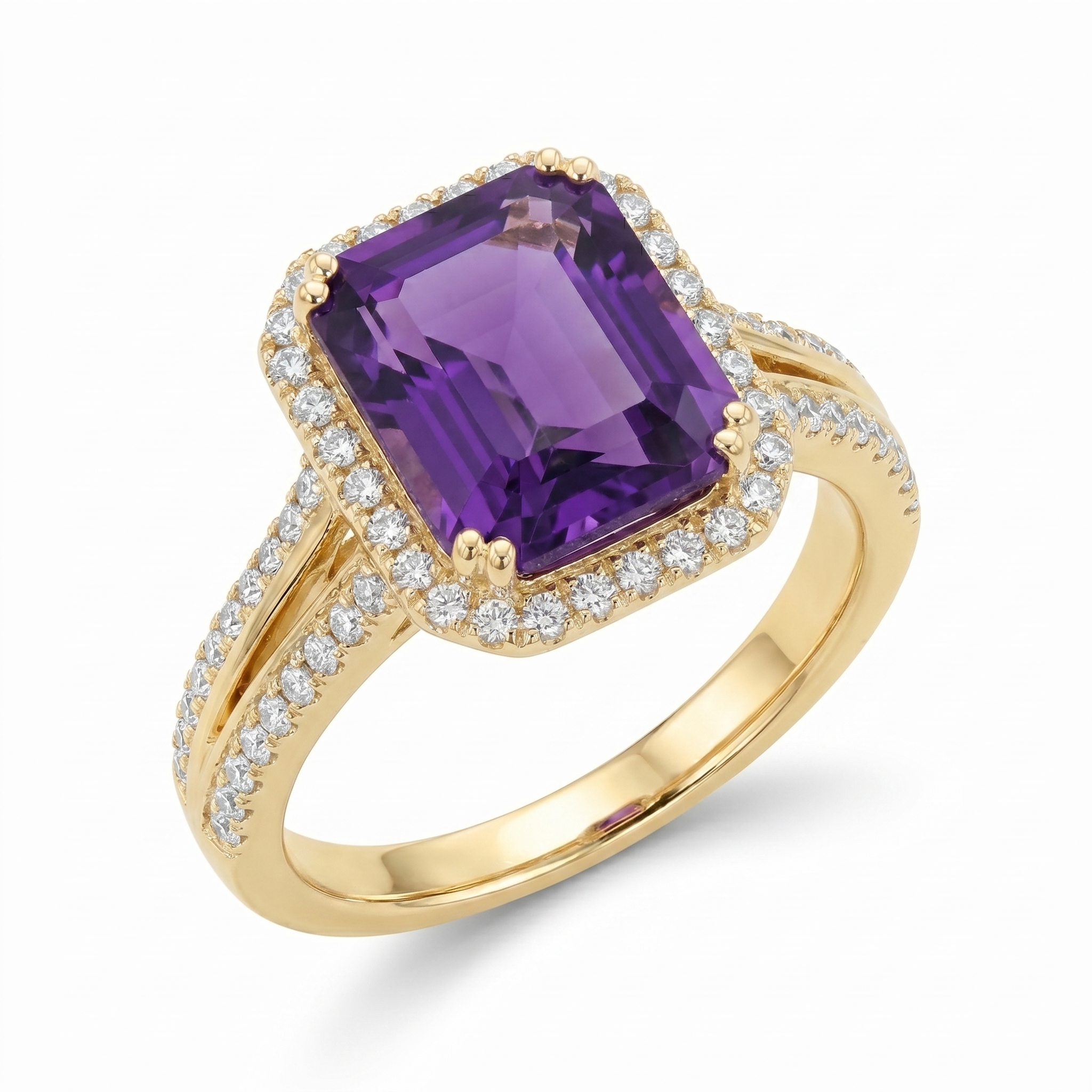 intertwined triple band diamond ring