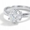 intertwined triple band diamond ring