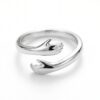 intertwined triple band diamond ring