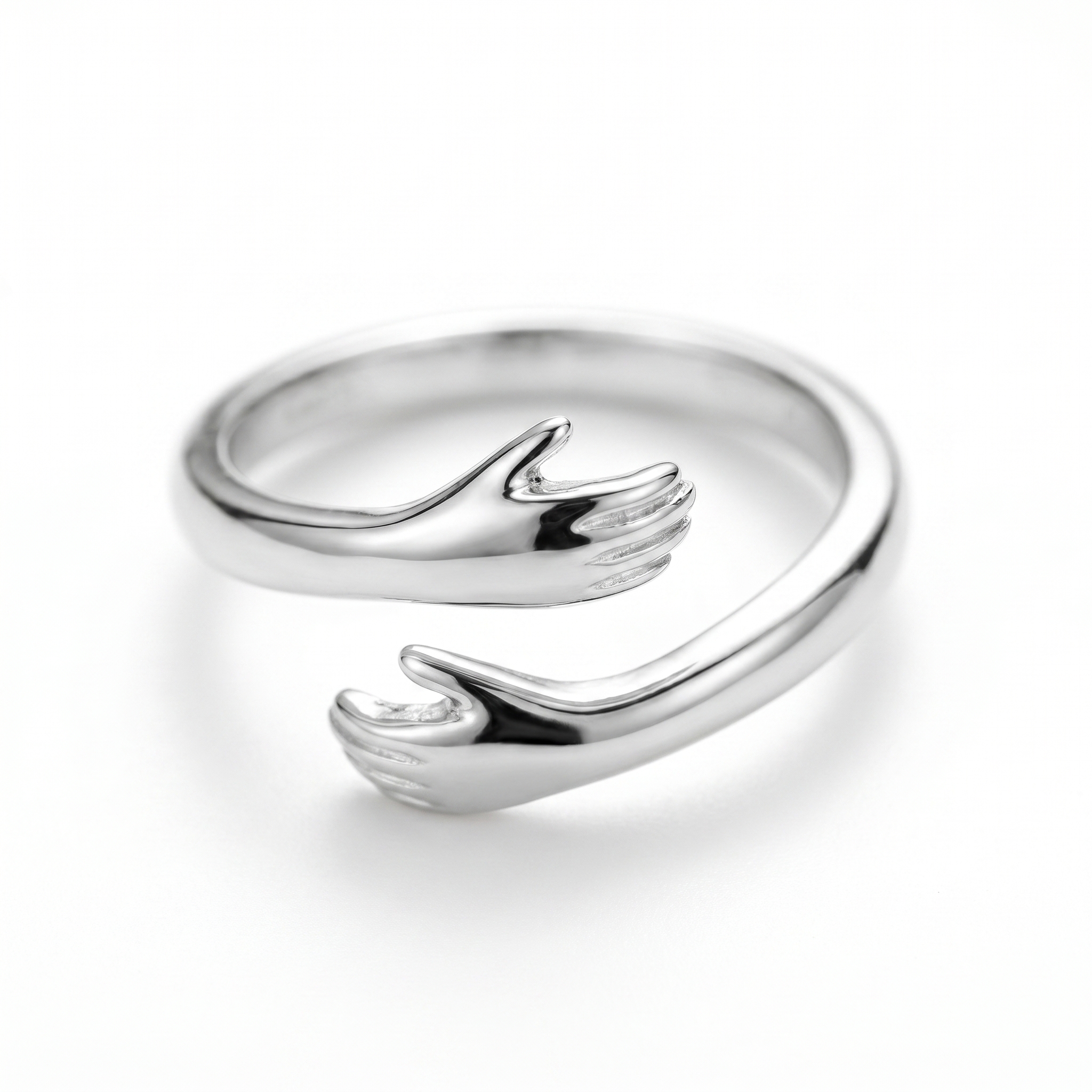 intertwined triple band diamond ring