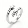 intertwined triple band diamond ring