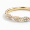 intertwined triple band diamond ring