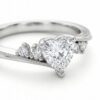 intertwined triple band diamond ring