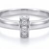 intertwined triple band diamond ring