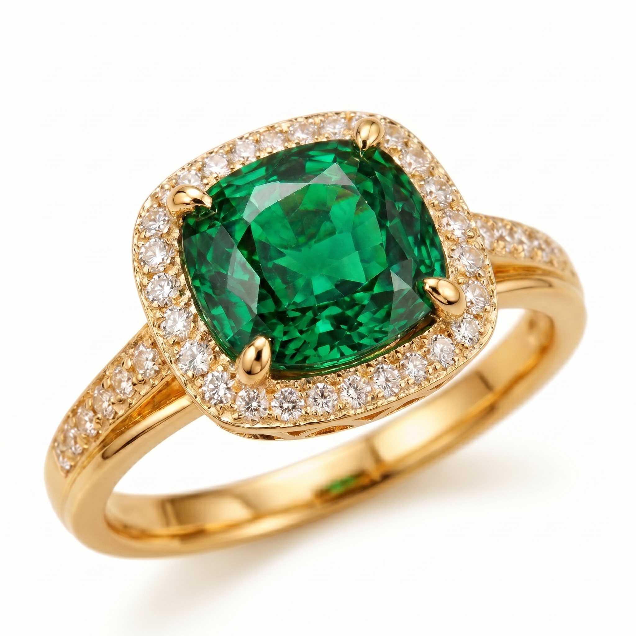 intertwined triple band diamond ring