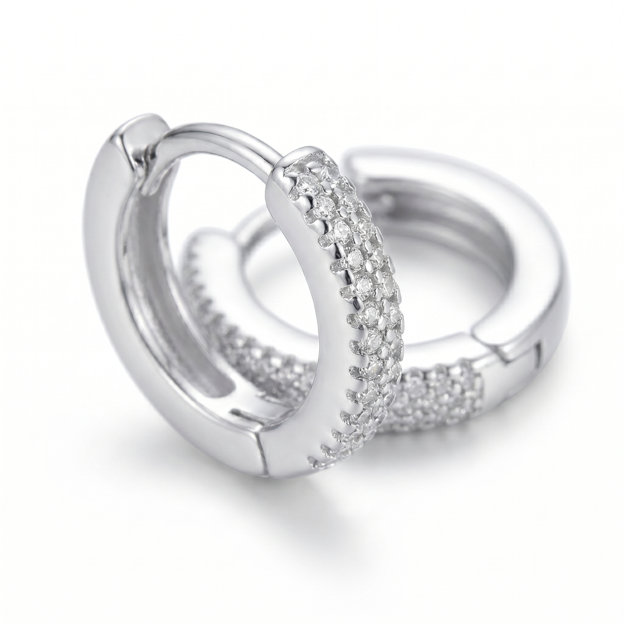 intertwined triple band diamond ring