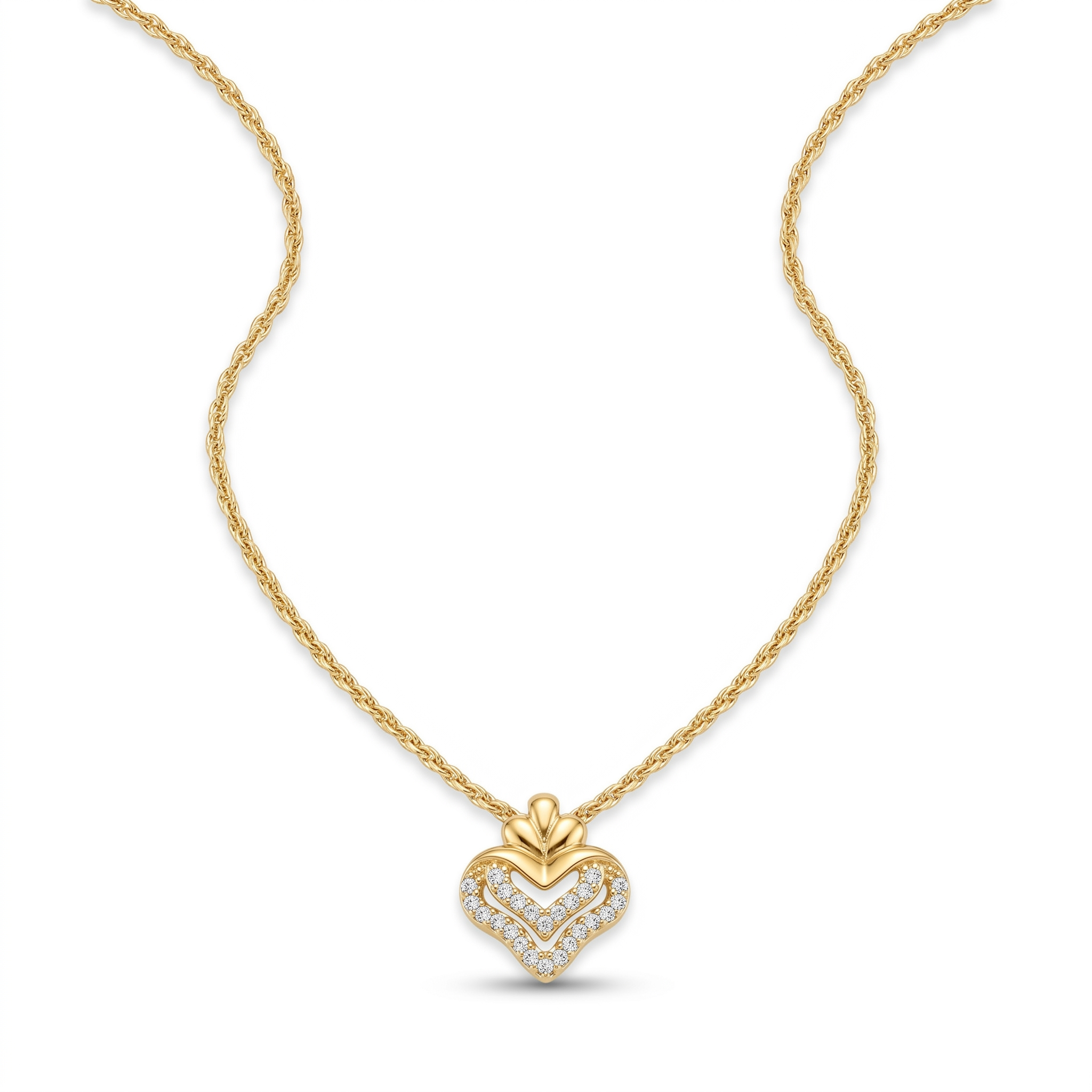 intertwined triple band diamond ring