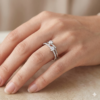 intertwined triple band diamond ring