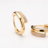 intertwined triple band diamond ring