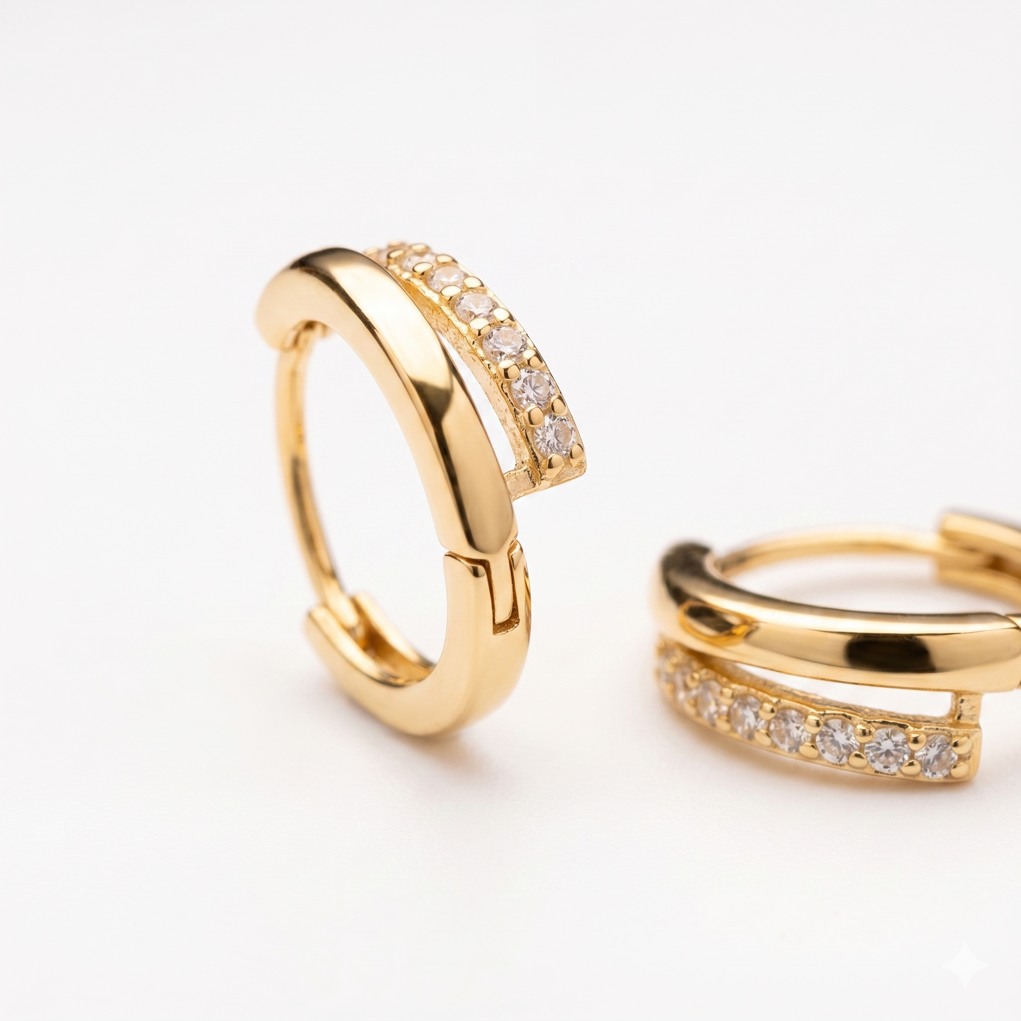 intertwined triple band diamond ring