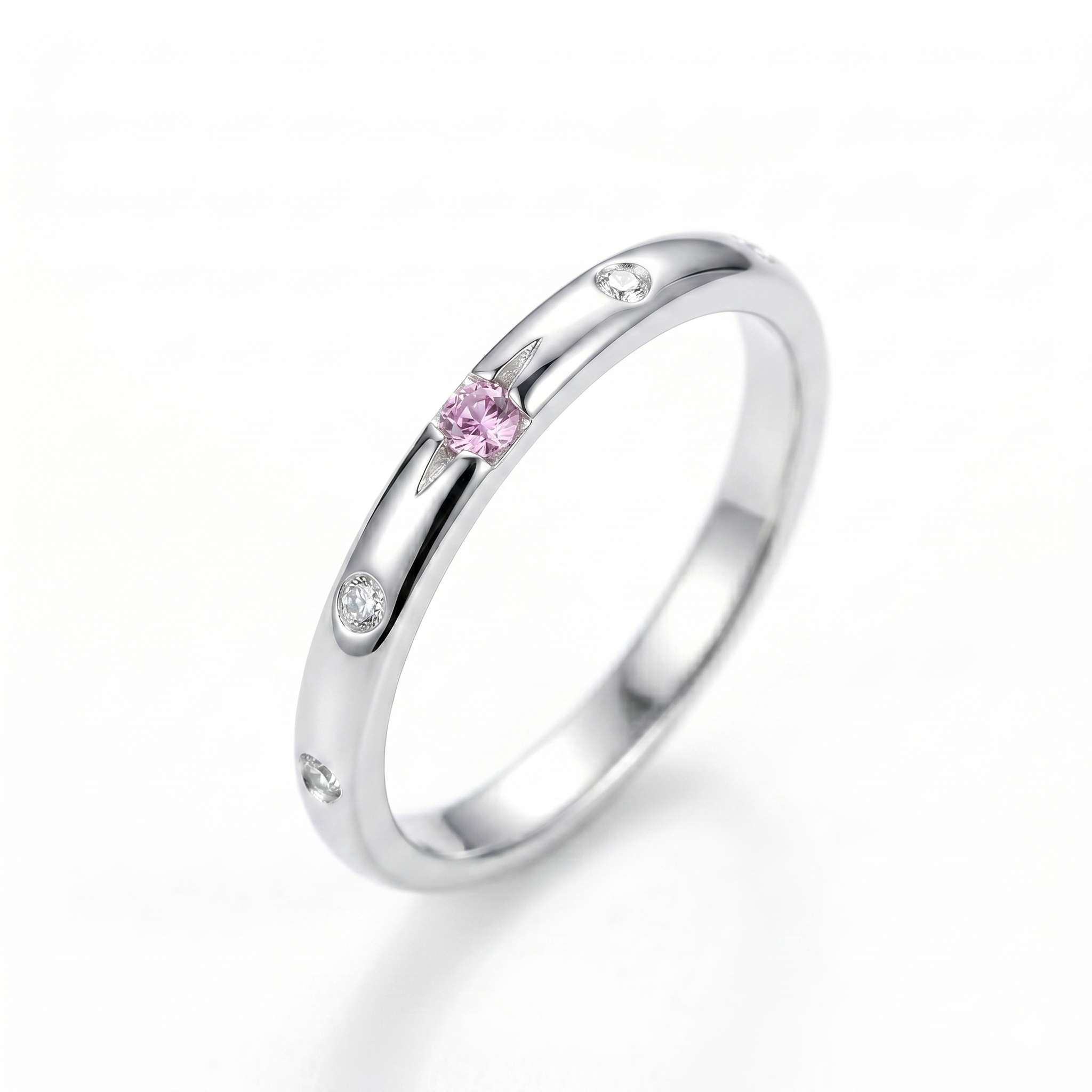 intertwined triple band diamond ring