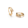 intertwined triple band diamond ring