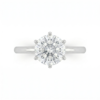 intertwined triple band diamond ring