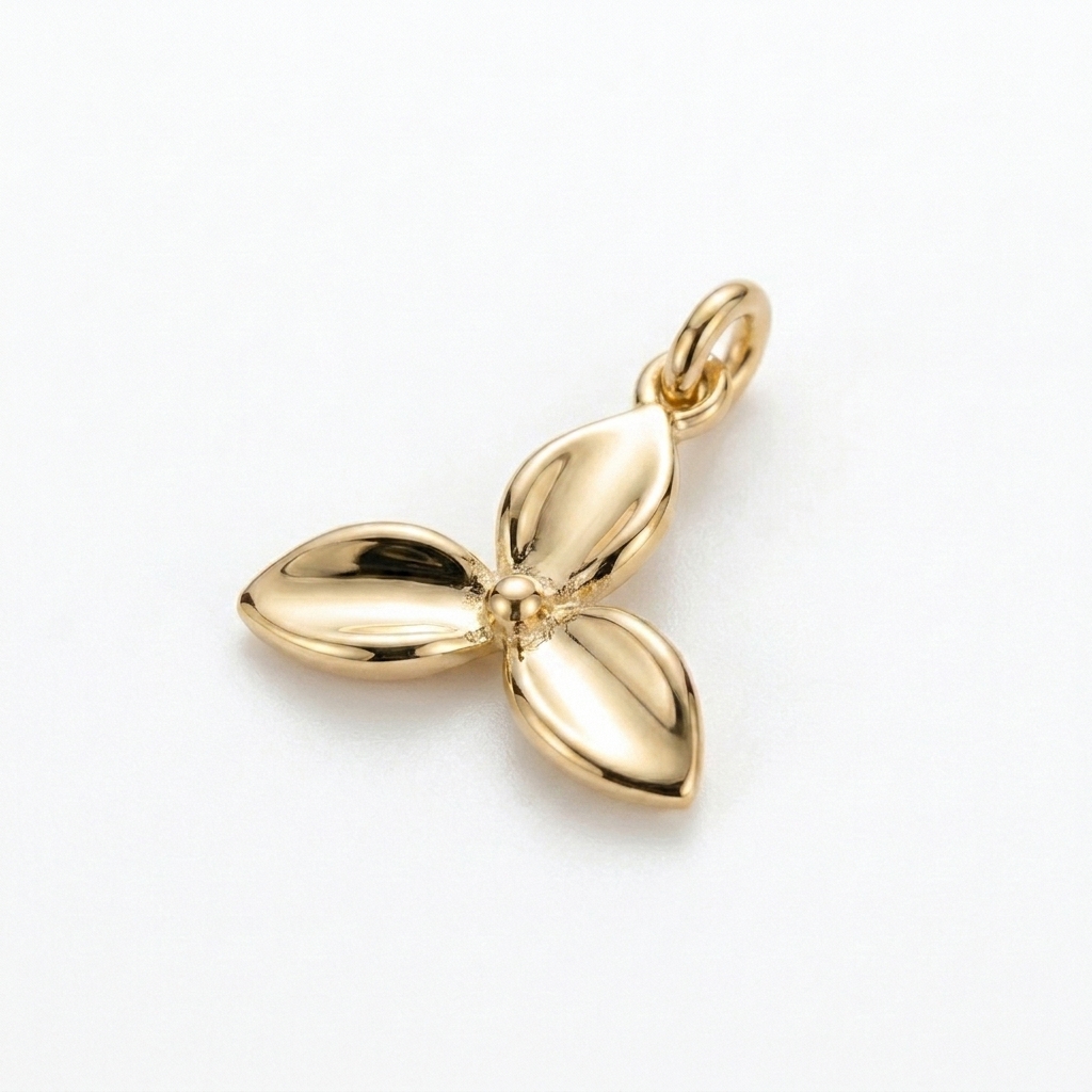 Étoile fleur gold pendant necklace