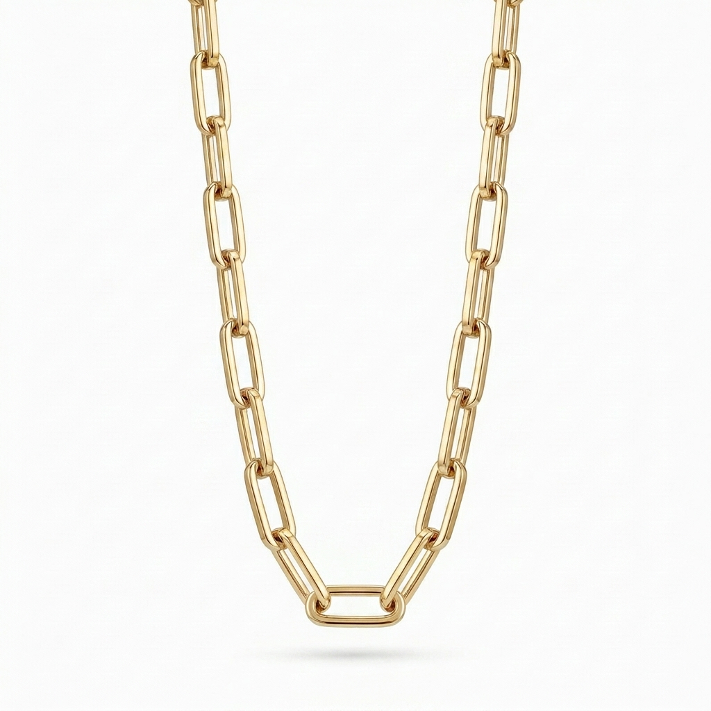 urban edge silver link chain necklace