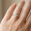 aurora crown diamond gold ring