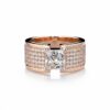 intertwined triple band diamond ring
