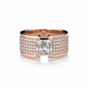 intertwined triple band diamond ring