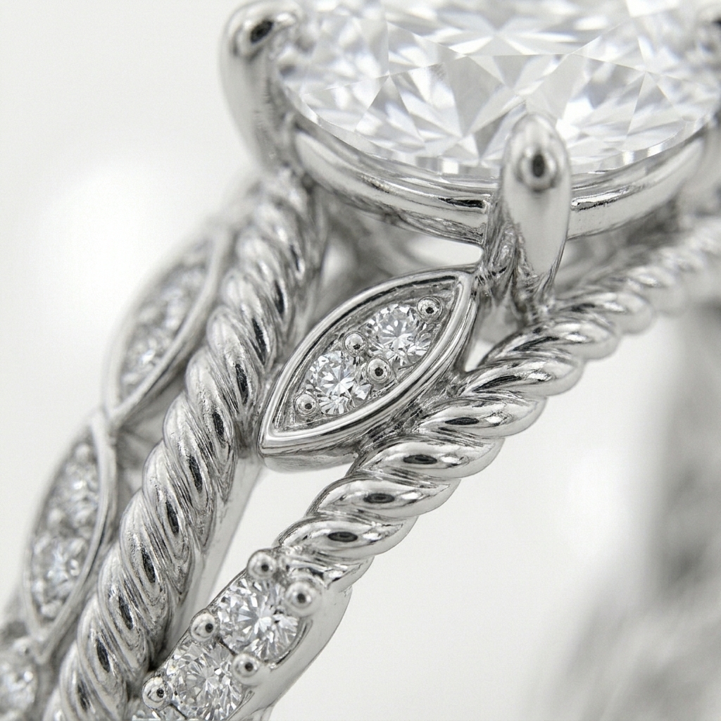 vintage floral halo diamond engagement ring with twisted band vintage floral halo diamond engagement ring with twisted band