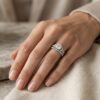 vintage floral halo diamond engagement ring with twisted band vintage floral halo diamond engagement ring with twisted band