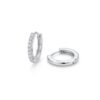 lustra pavé sparkle hoop earrings