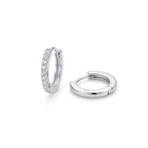 lustra pavé sparkle hoop earrings