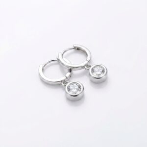 glazeia lumière drop hoop earrings