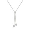 amora dual heart lariat necklace