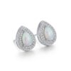 glazeia aurora teardrop opal halo stud earrings