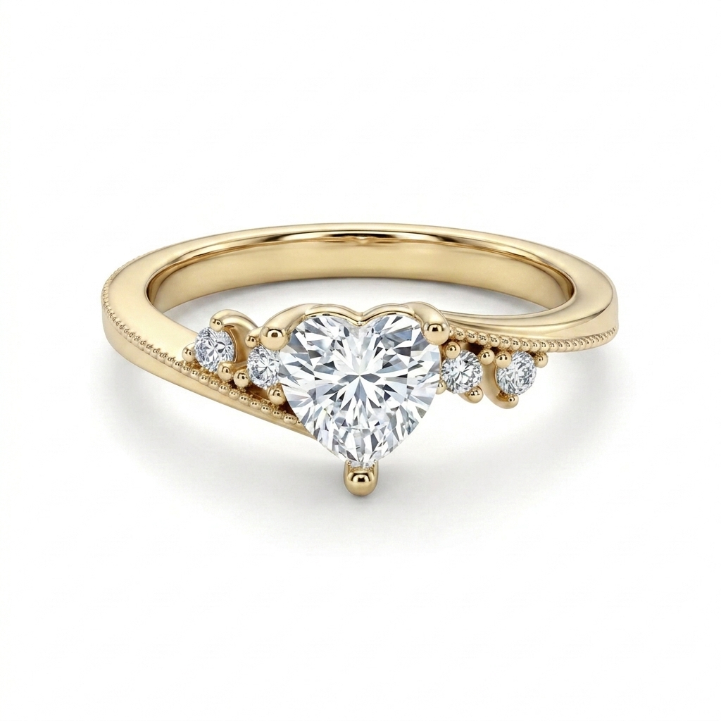 royal orchid halo ring