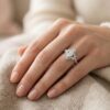 intertwined triple band diamond ring