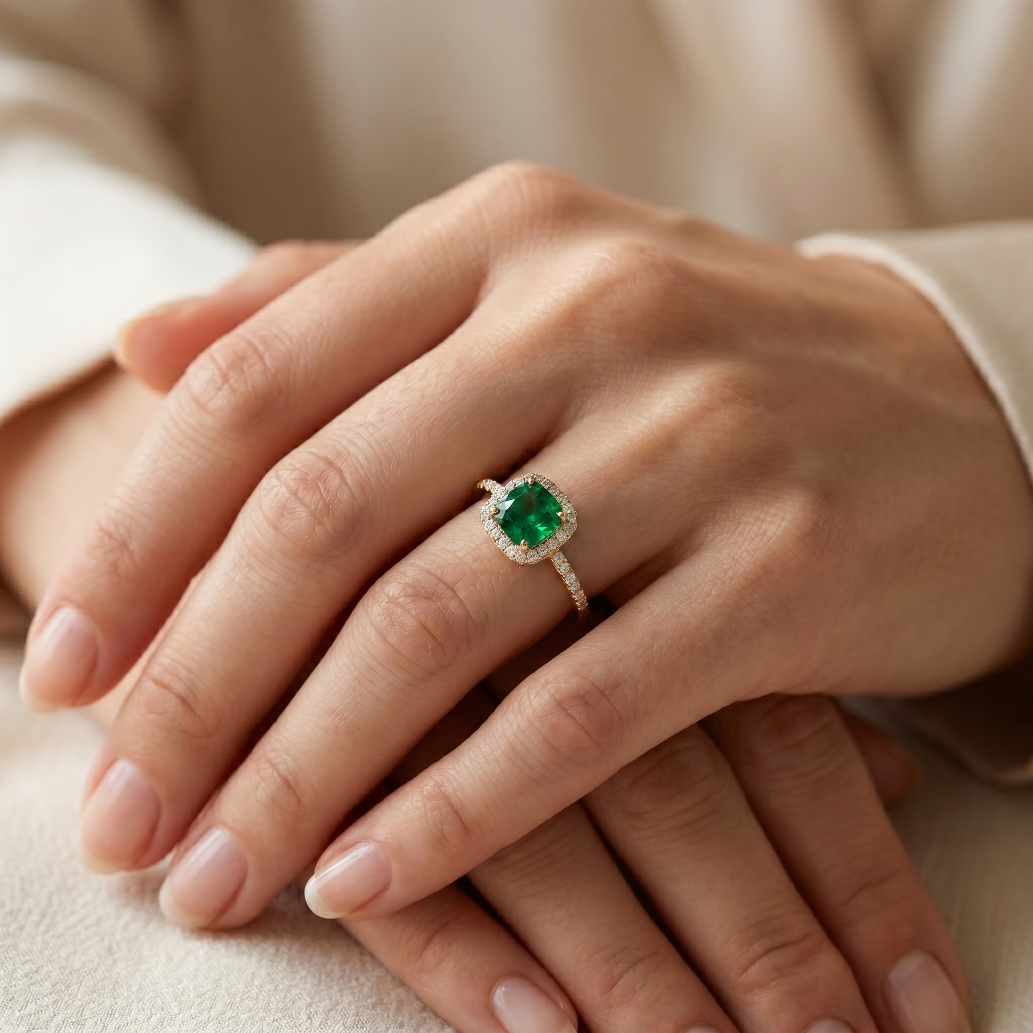 intertwined triple band diamond ring