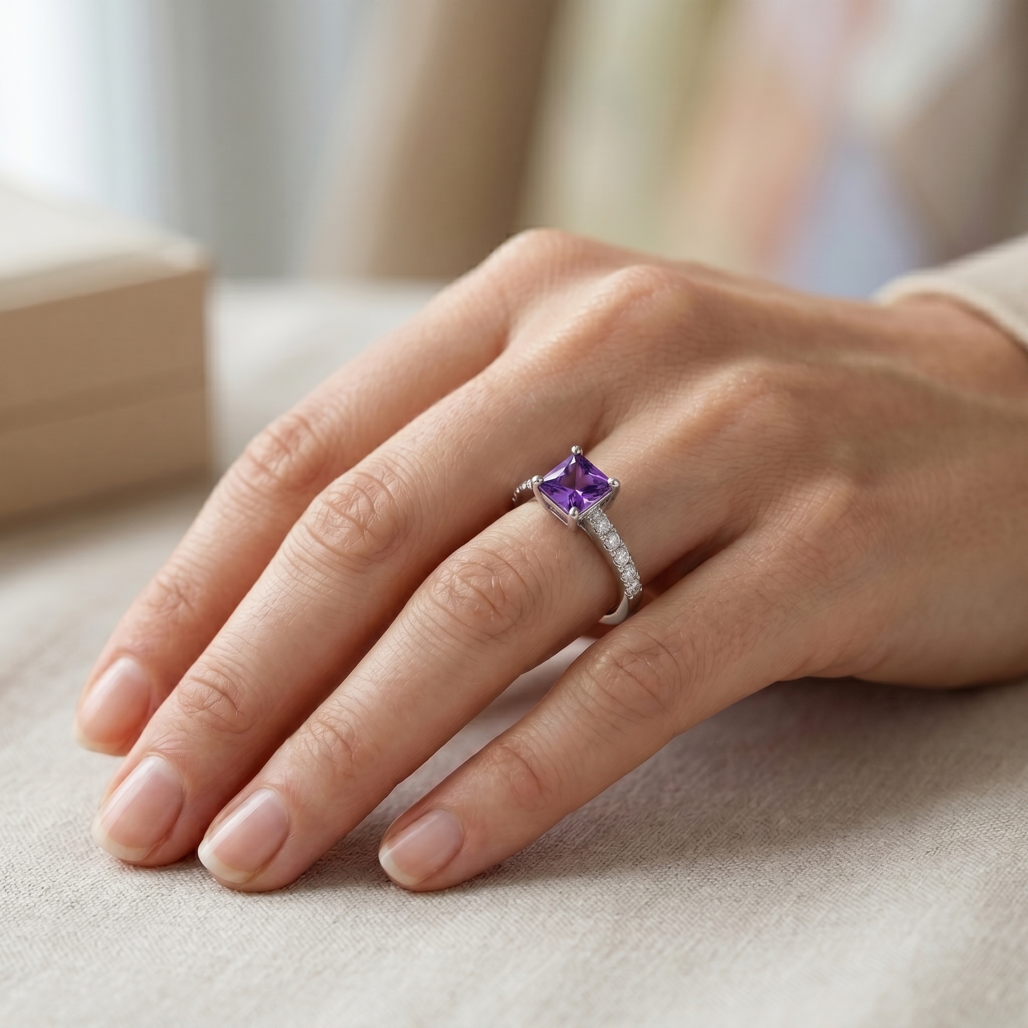 intertwined triple band diamond ring