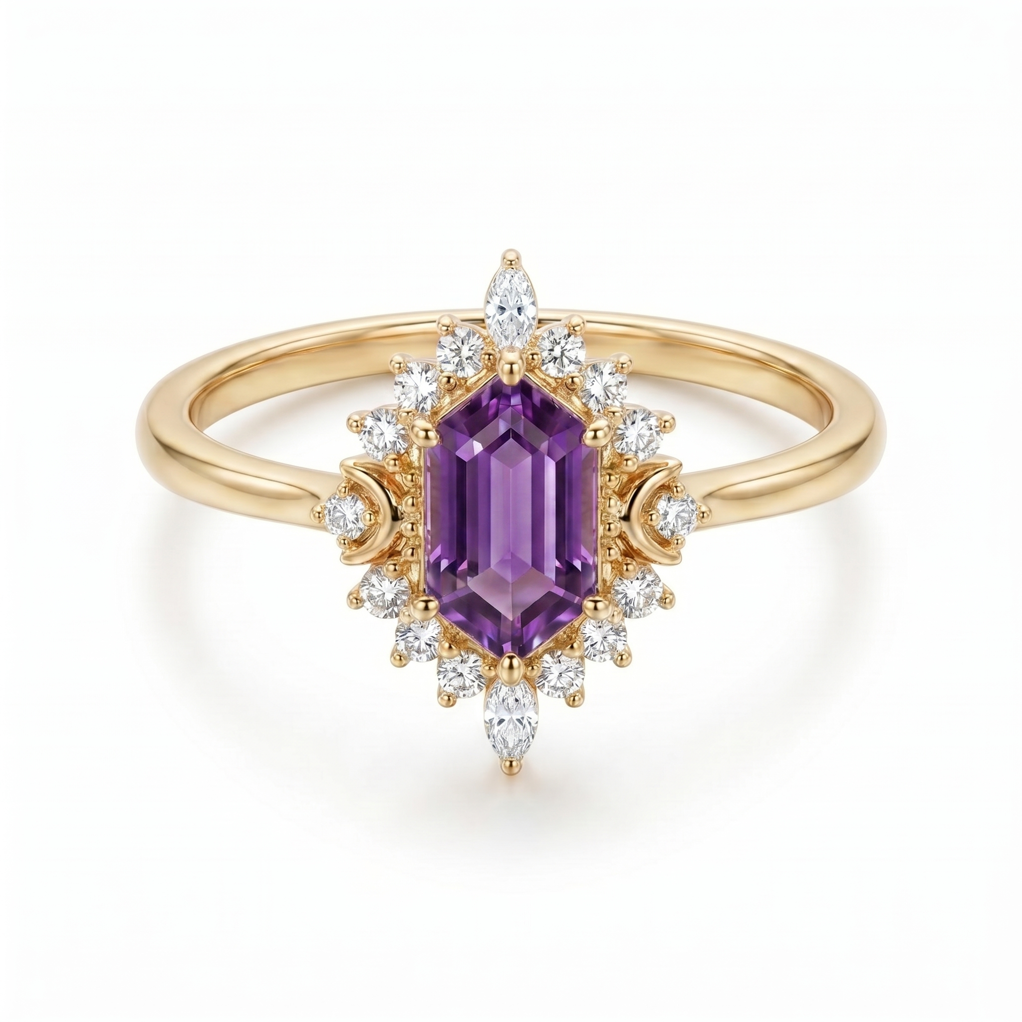 intertwined triple band diamond ring