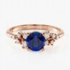 intertwined triple band diamond ring