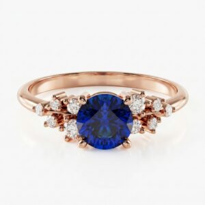 intertwined triple band diamond ring