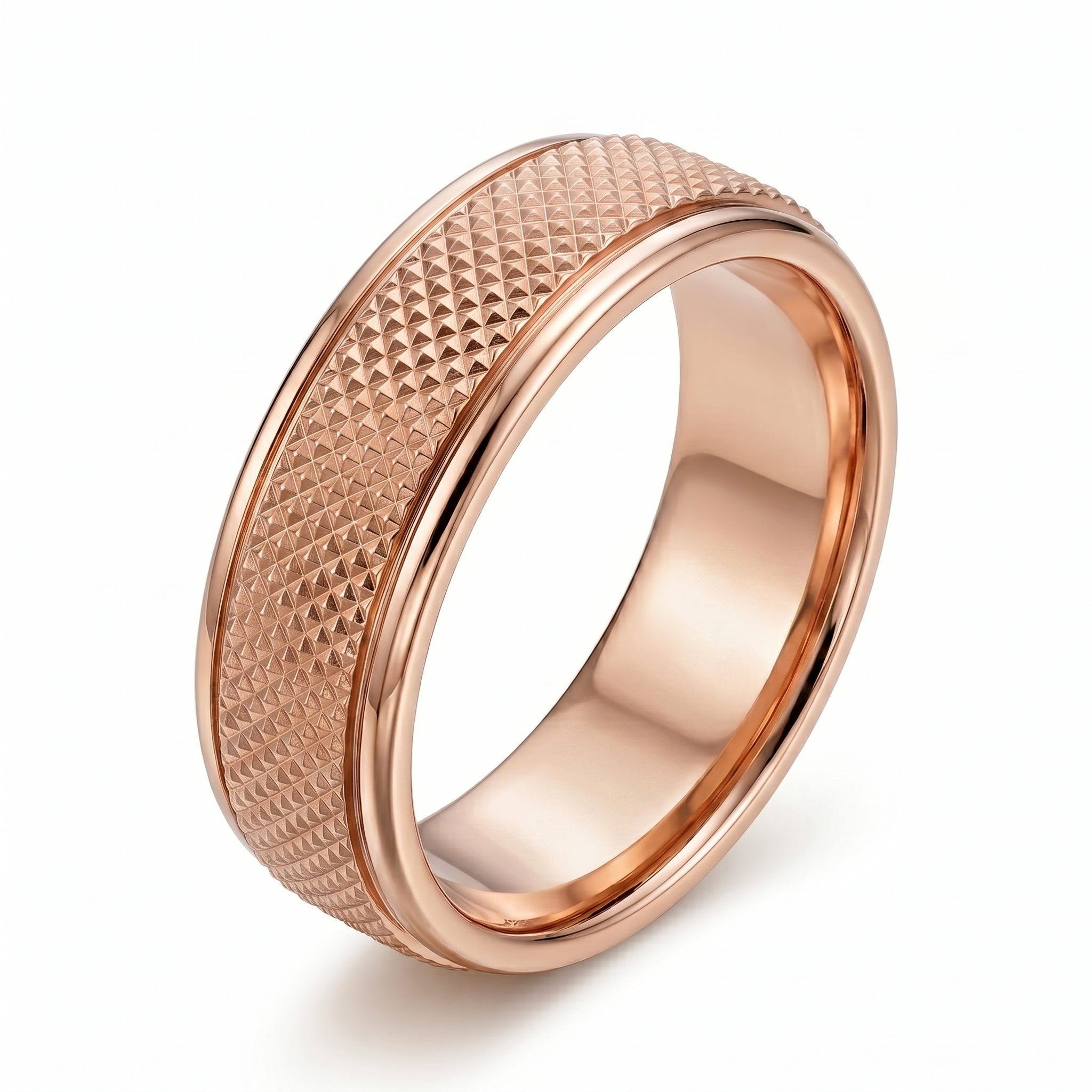 intertwined triple band diamond ring