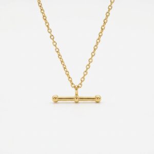 glazéia equilibrium bar necklace